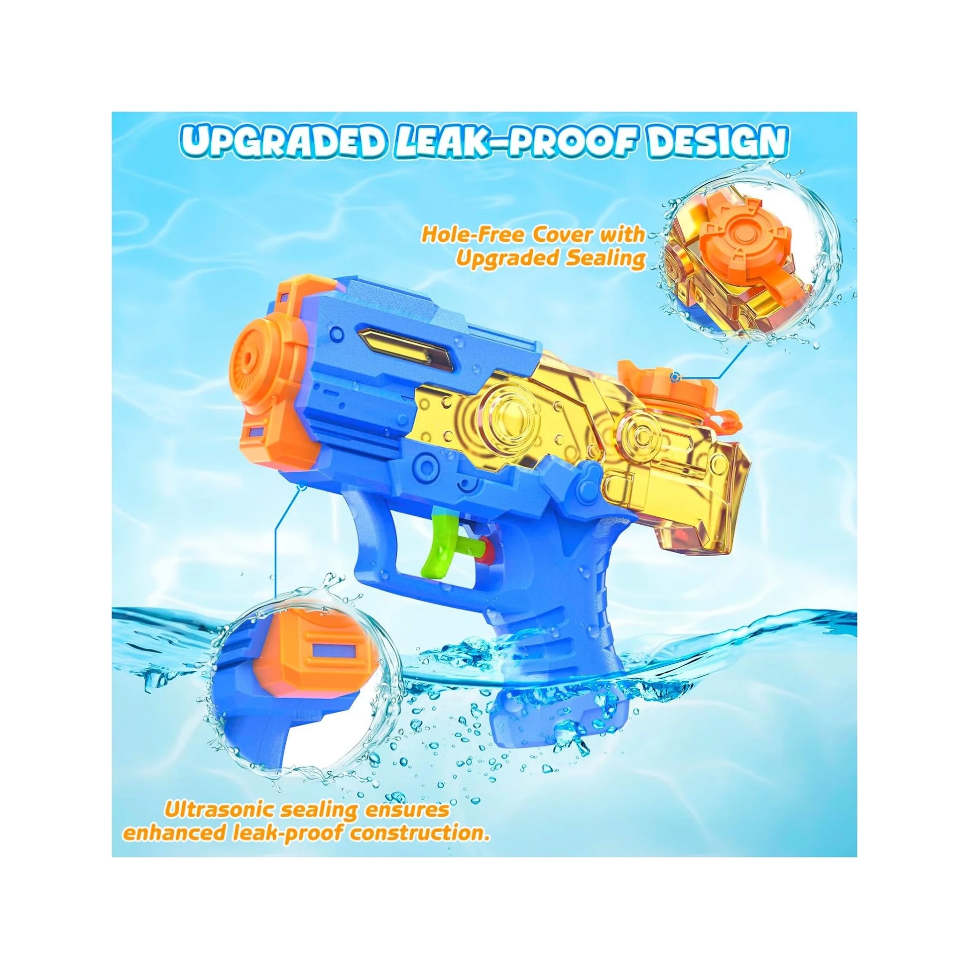 Water Guns for Kids, 2 Pack Mini Squirt Guns with Trigger Small Water Blaster Pistol Toys for Boys Girls Toddlers Summer Outdoor Yard Swimming Pool Beach Water Fighting Party Favors